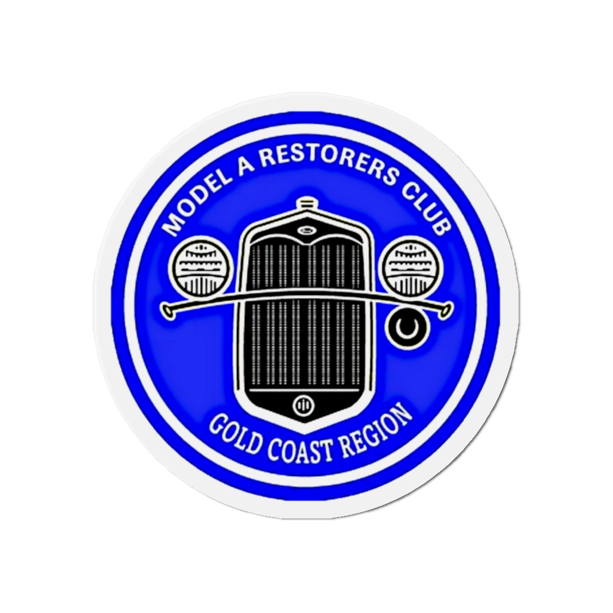 Gold Coast Region Model A Restorers Club Round Die-Cut Magnet