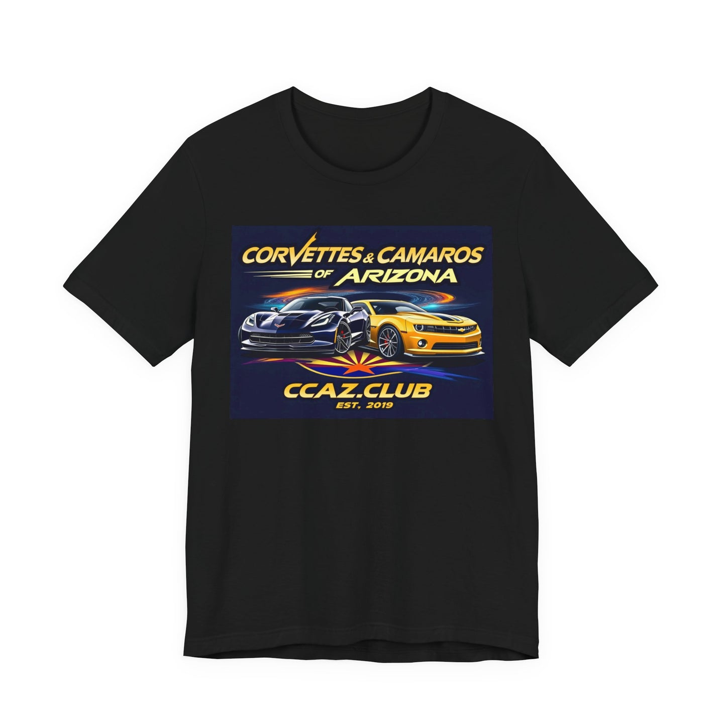 Corvettes & Camaros of Arizona Tee — CCAZ Club Car Show Shirt