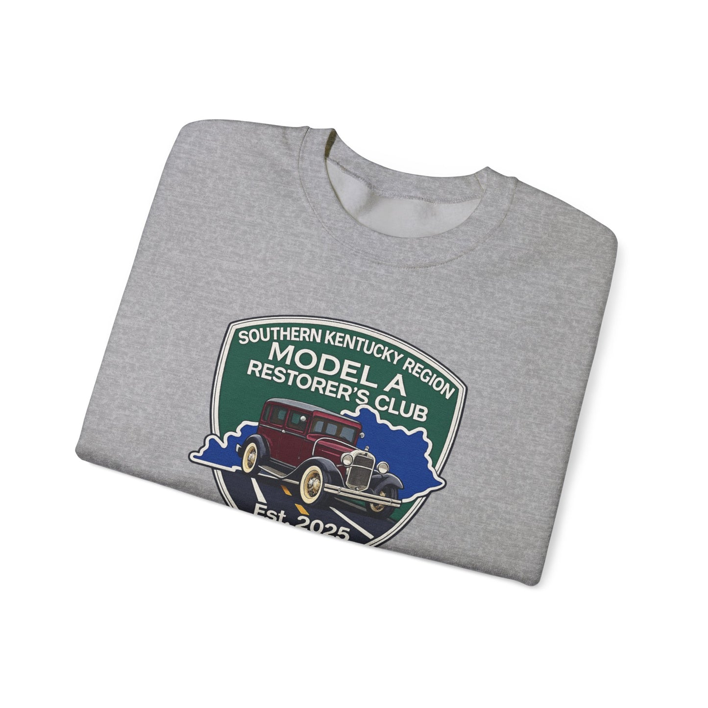 Southern Kentucky Region Model A Restorer's Club Crewneck Sweatshirt — Unisex Heavy Blend™ Gildan Crewneck Sweatshirt