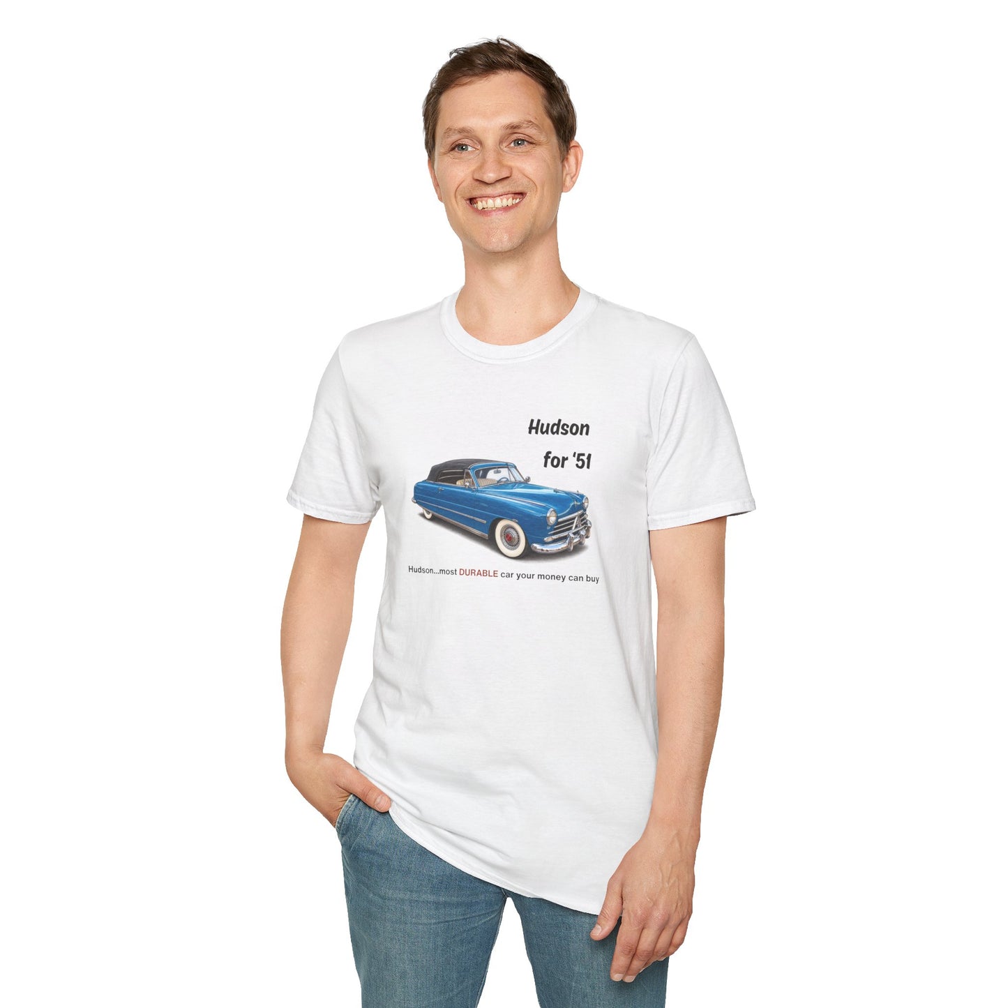 Hudson '51 Classic Car Tee – Unisex Softstyle T-Shirt