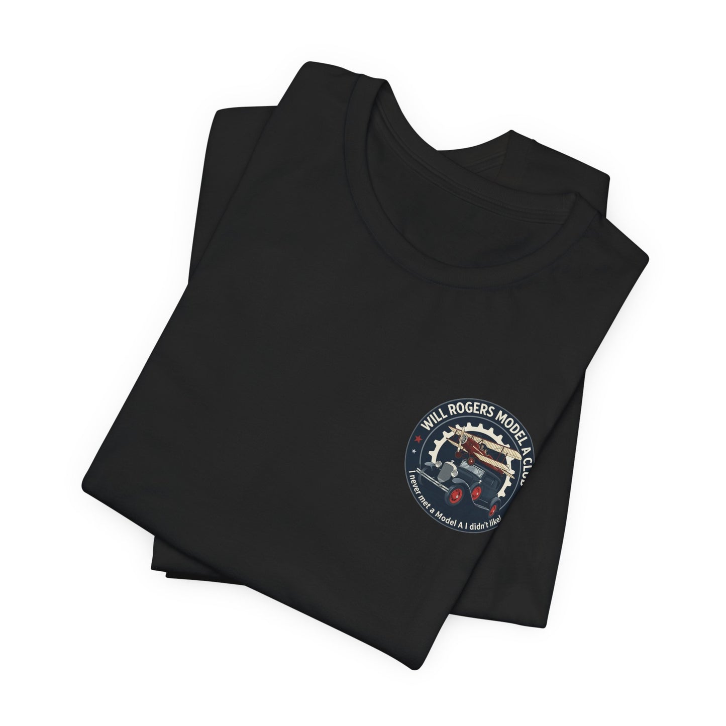 Will Rogers Model A Club – Vintage Car Graphic Tee (Front and Back Logos)