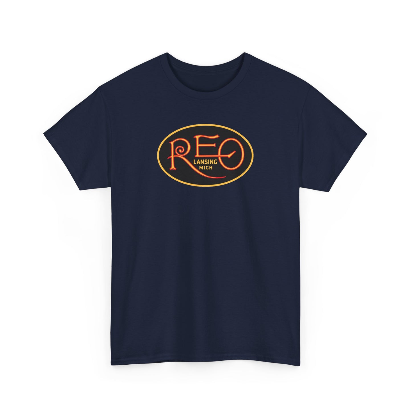 REO Logo T‑Shirt — Vintage Oval Graphic Tee