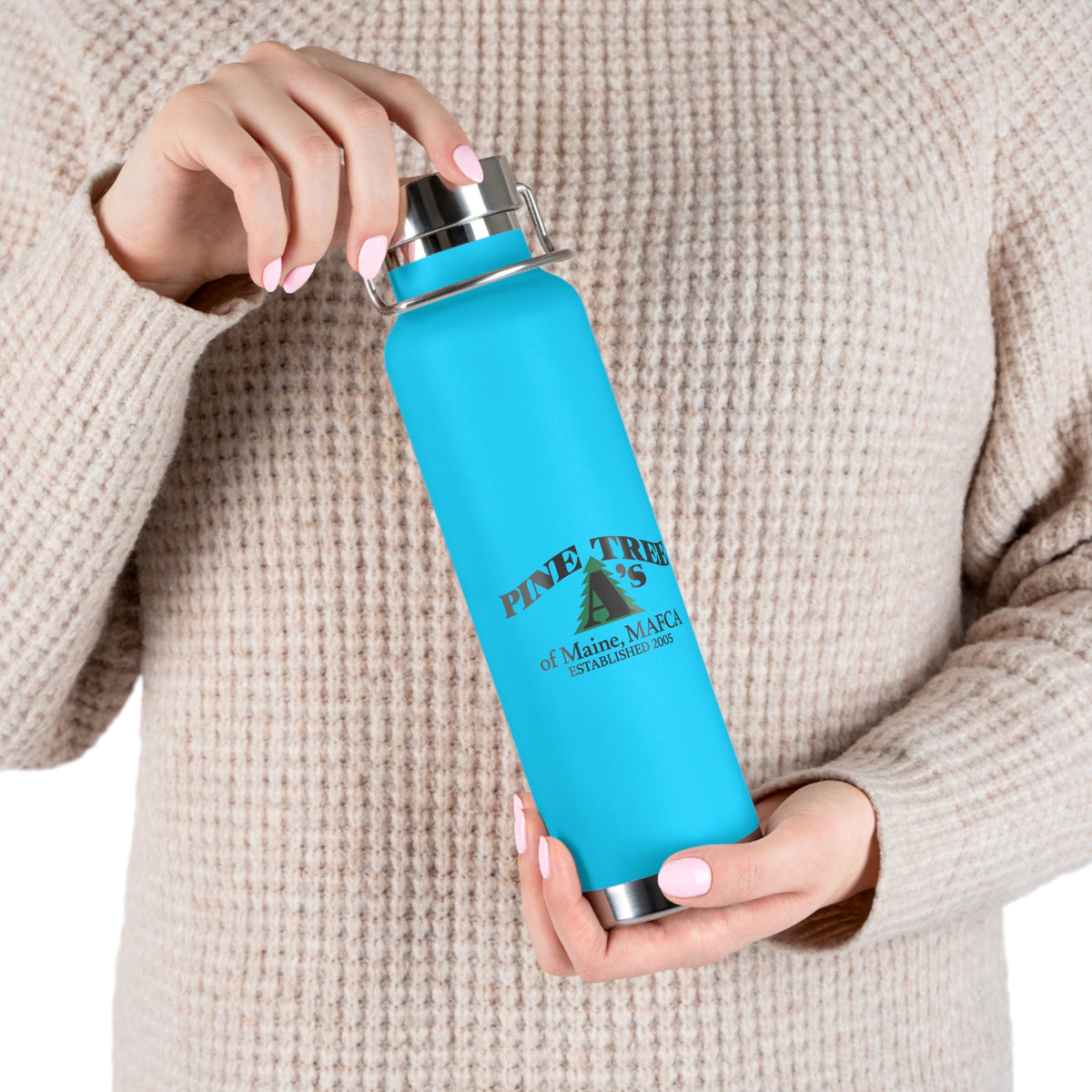 Pine Tree A's of Maine, MAFCA 22oz Copper Vacuum Insulated Water Bottle