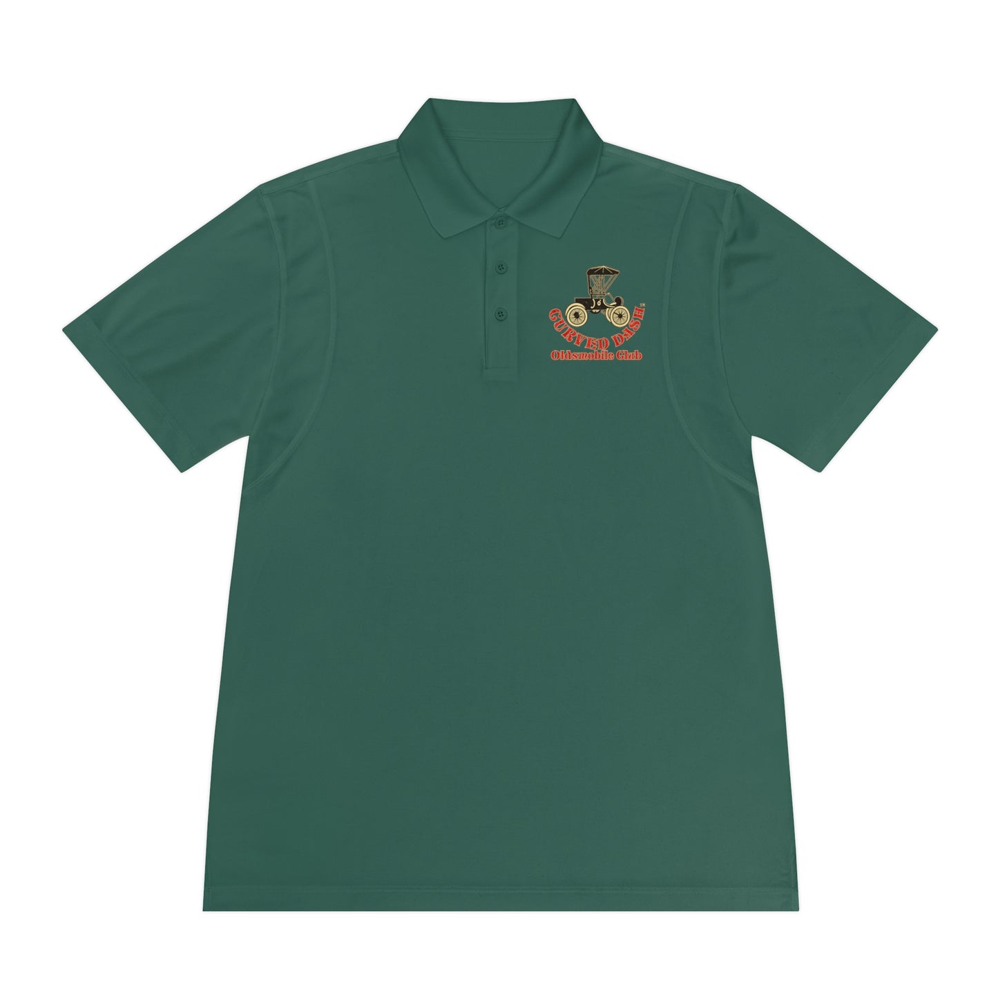 Curved Dash Oldsmobile Club Printed Polo Shirt