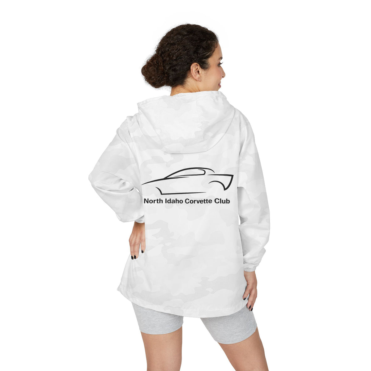 North Idaho Corvette Club Jacket — Unisex Full-Zip Windbreaker Jacket with Front and Back Logos