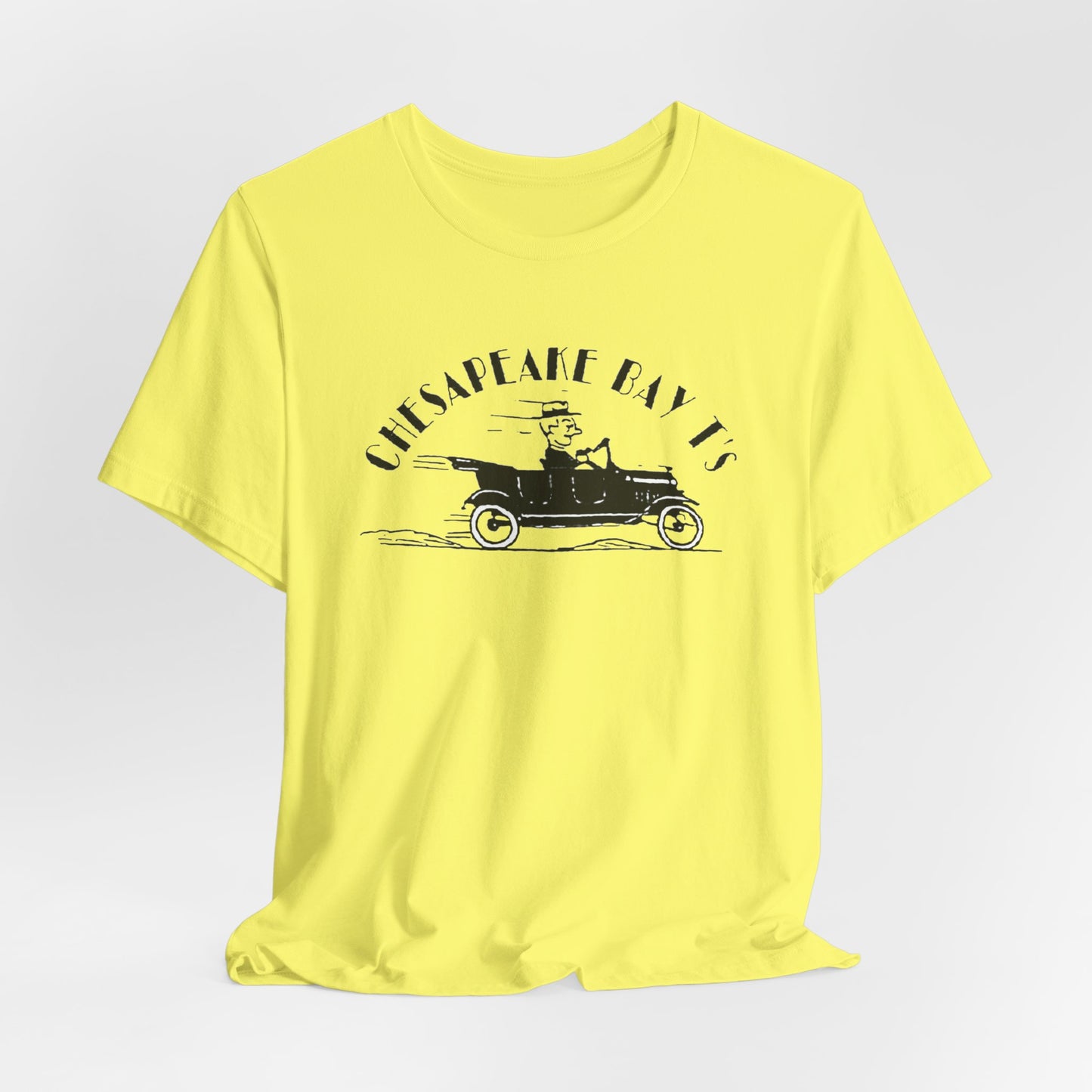 Chesapeake Bay T's Vintage Car Tee — Classic Nautical Coastal Shirt