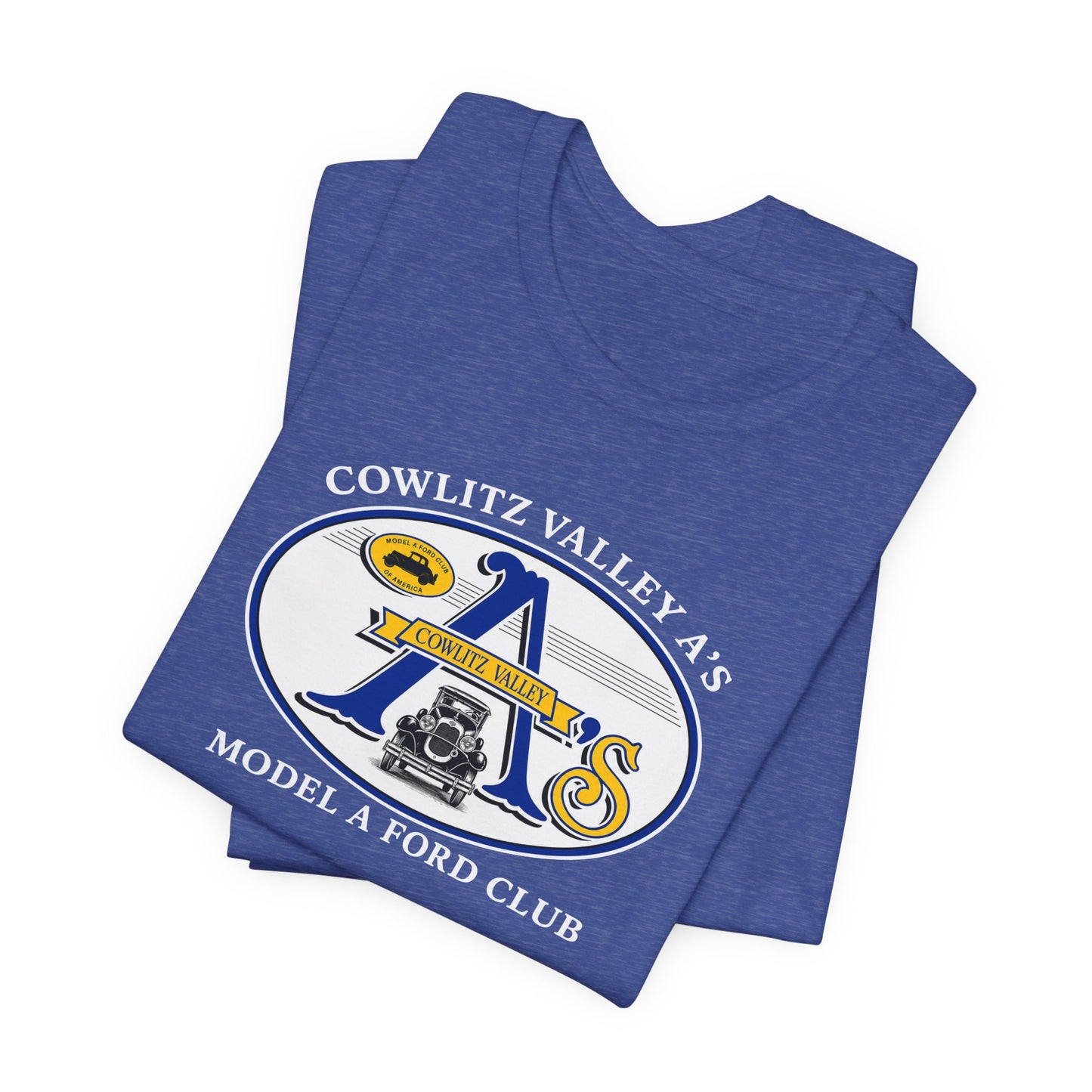 Cowlitz Valley A's Model A Ford Club Tee — Unisex Jersey Short Sleeve Tee