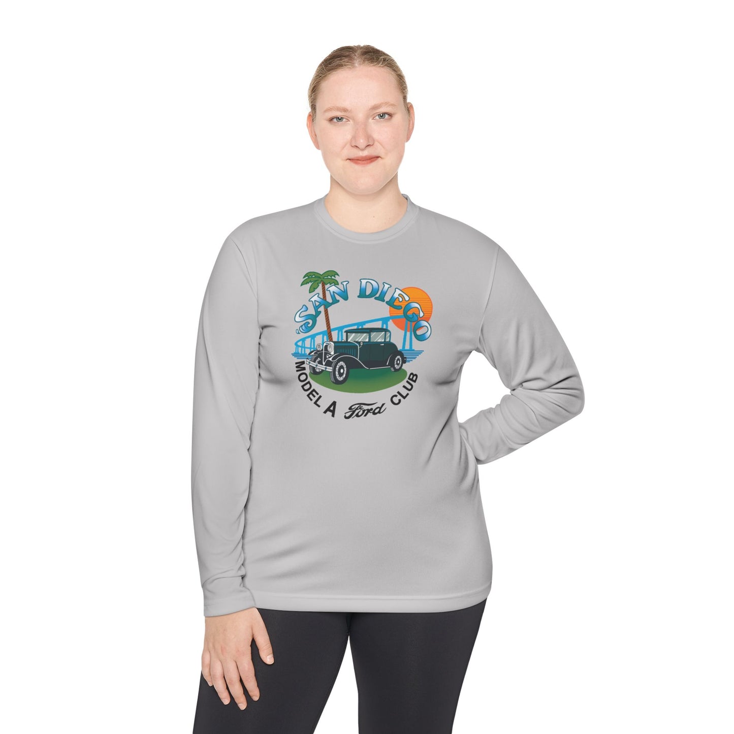 San Diego Model A Ford Club — Unisex Lightweight Long Sleeve Tee