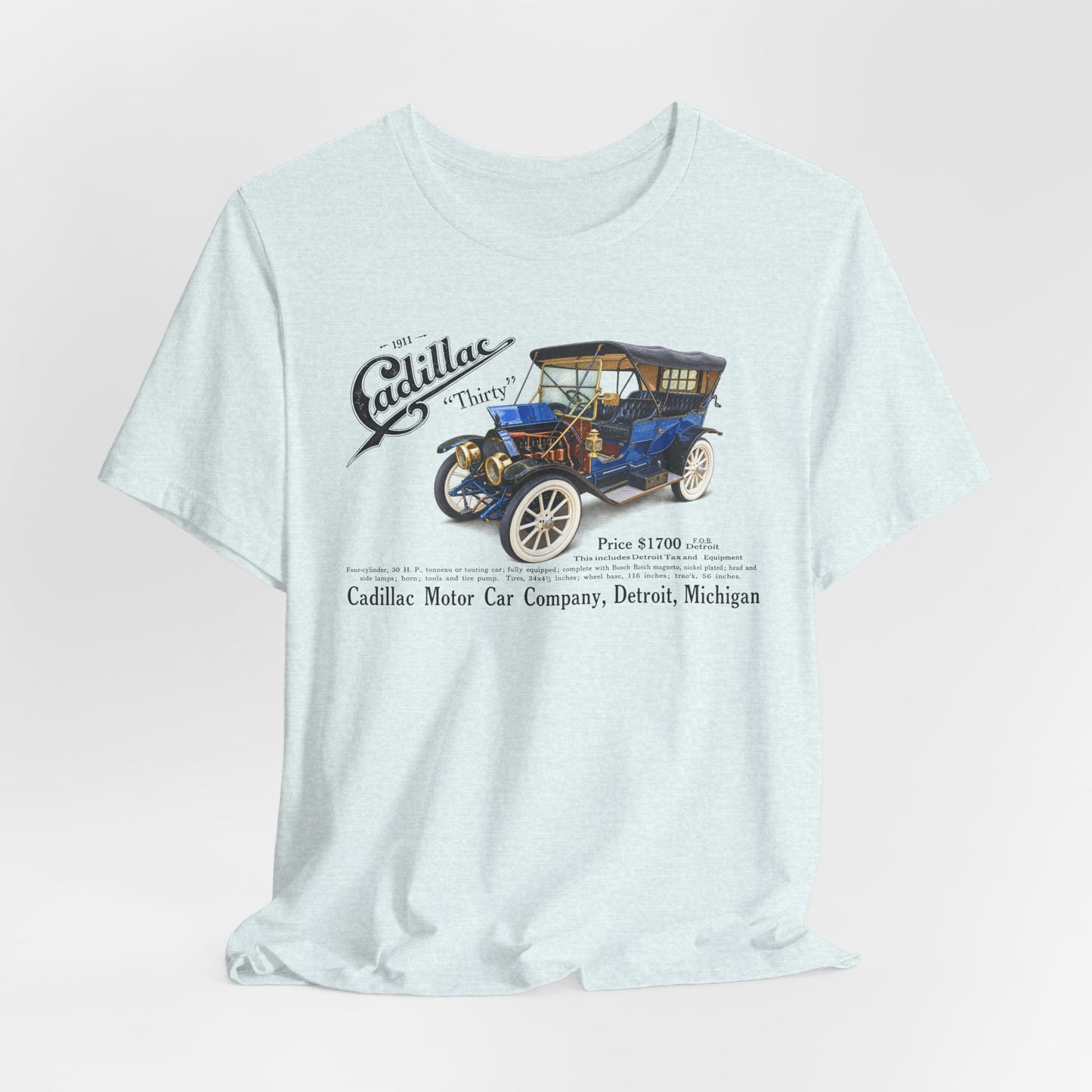 1911 Cadillac Vintage Car Tee – Classic Antique Automobile Graphic Shirt