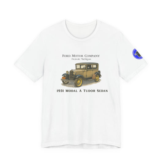 1931 Model A Ford Tudor Sedan Tee – with Gold Coast sleeve logo