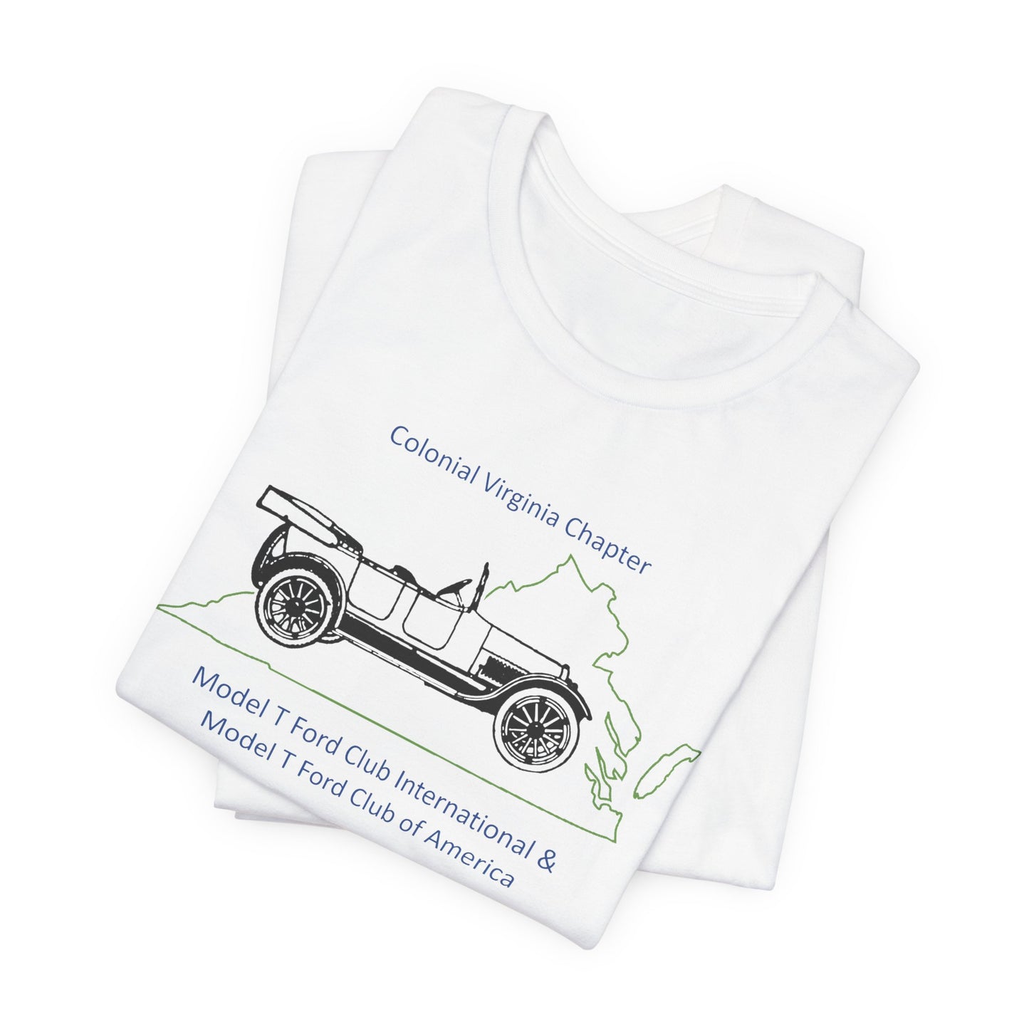 Colonial Virginia Chapter Tee — Colonial Virginia Chapter Vintage Car Shirt