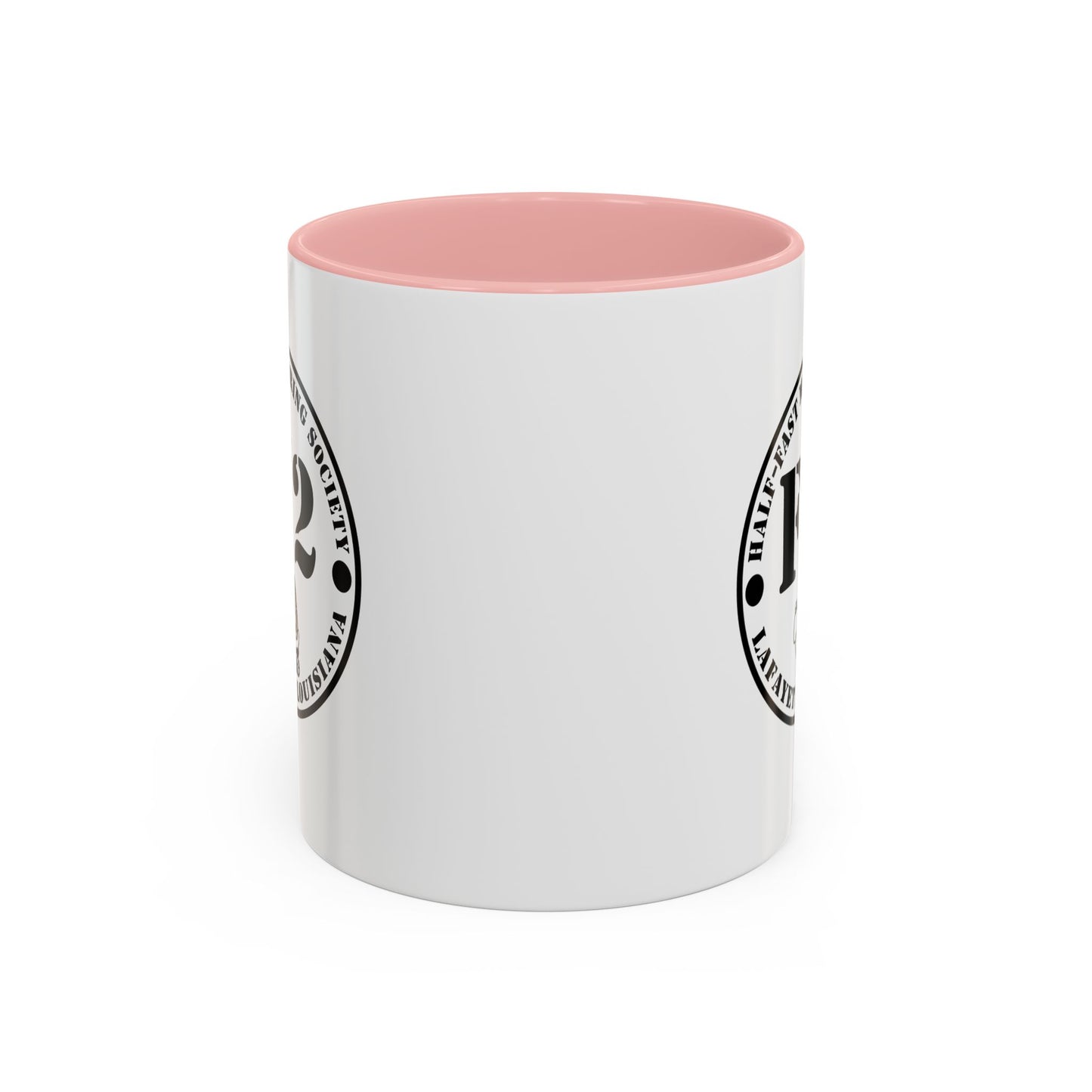 F/2 Half-Fast Motoring Society Accent Coffee Mug — Lafayette, Louisiana Emblem (11/15oz)