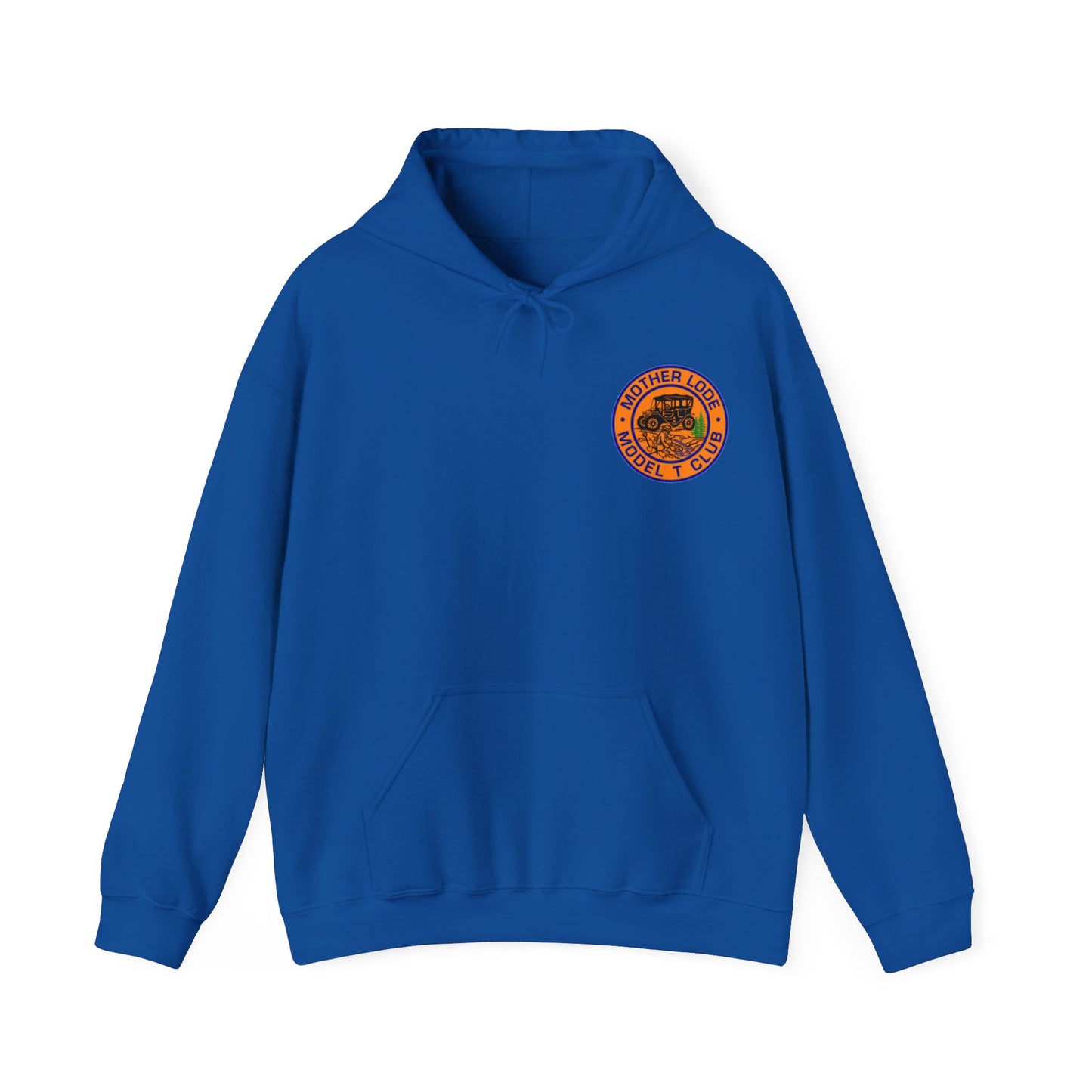 Mother Lode Model T Club (front and back print) Unisex Heavy Blend™ Hooded Sweatshirt