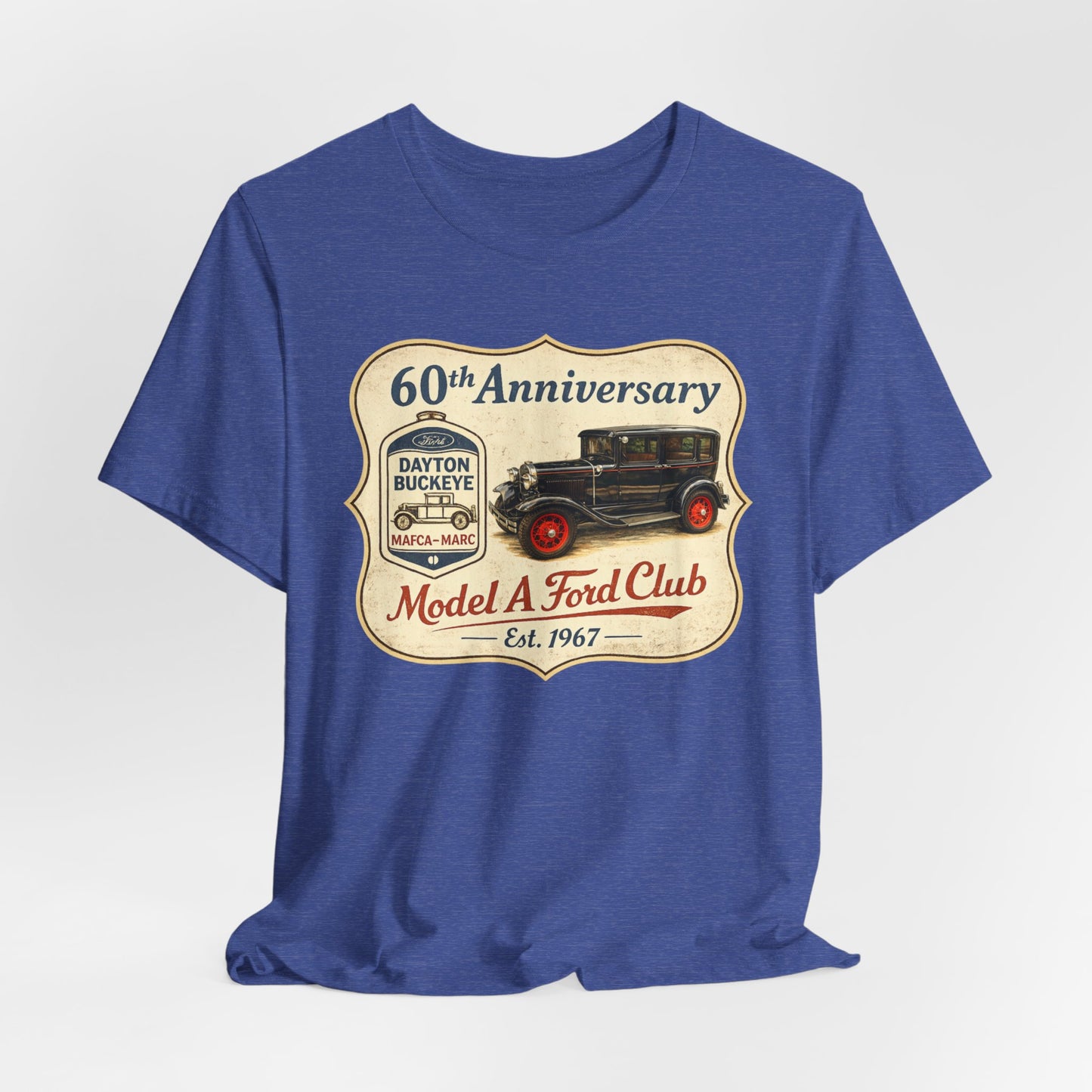 Dayton Buckeye Model A Ford Club 60th Anniversary Tee (SH) - Vintage Classic Car Shirt