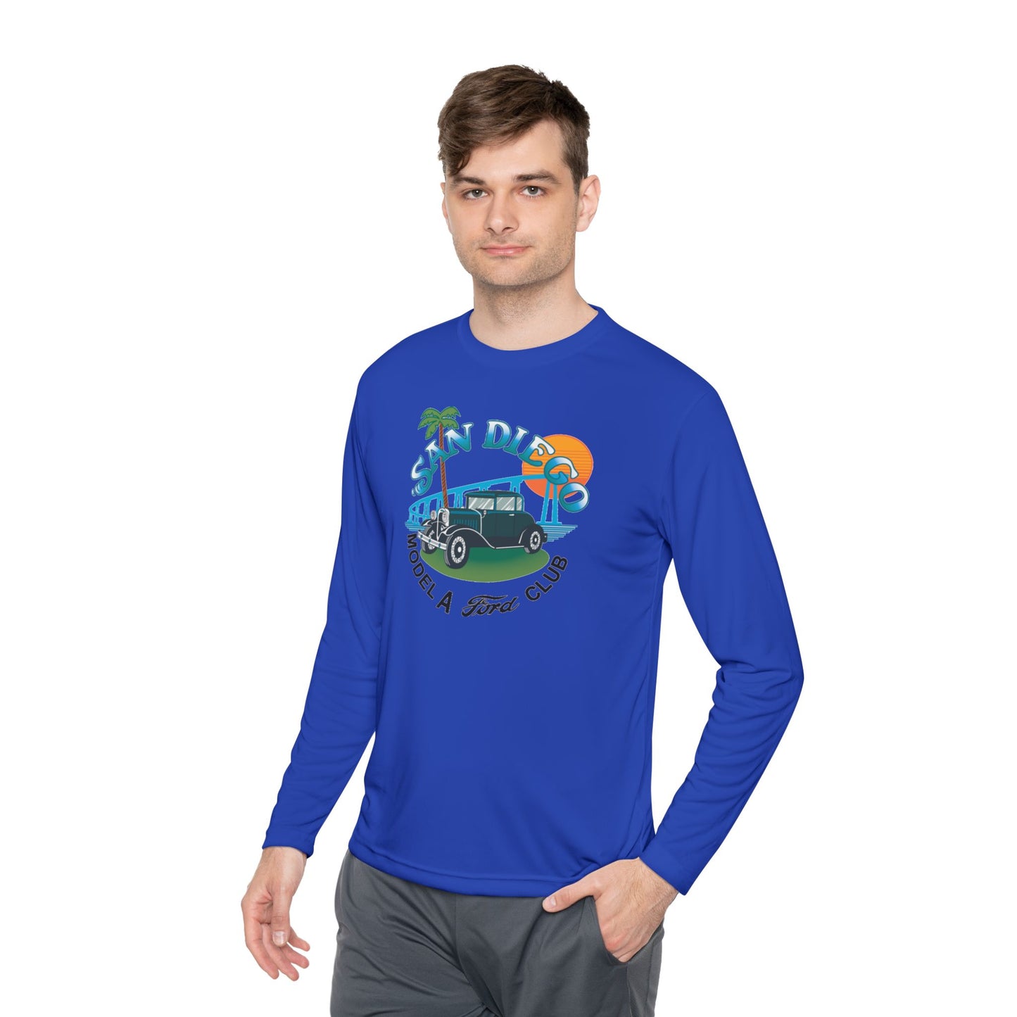 San Diego Model A Ford Club — Unisex Lightweight Long Sleeve Tee