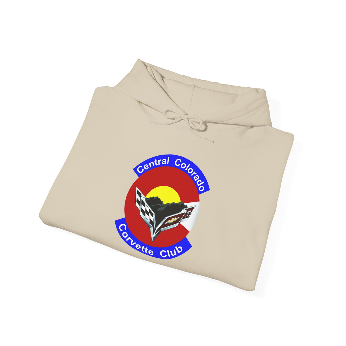 Central Colorado Corvette Club Screen Printed Hoodie Pullover