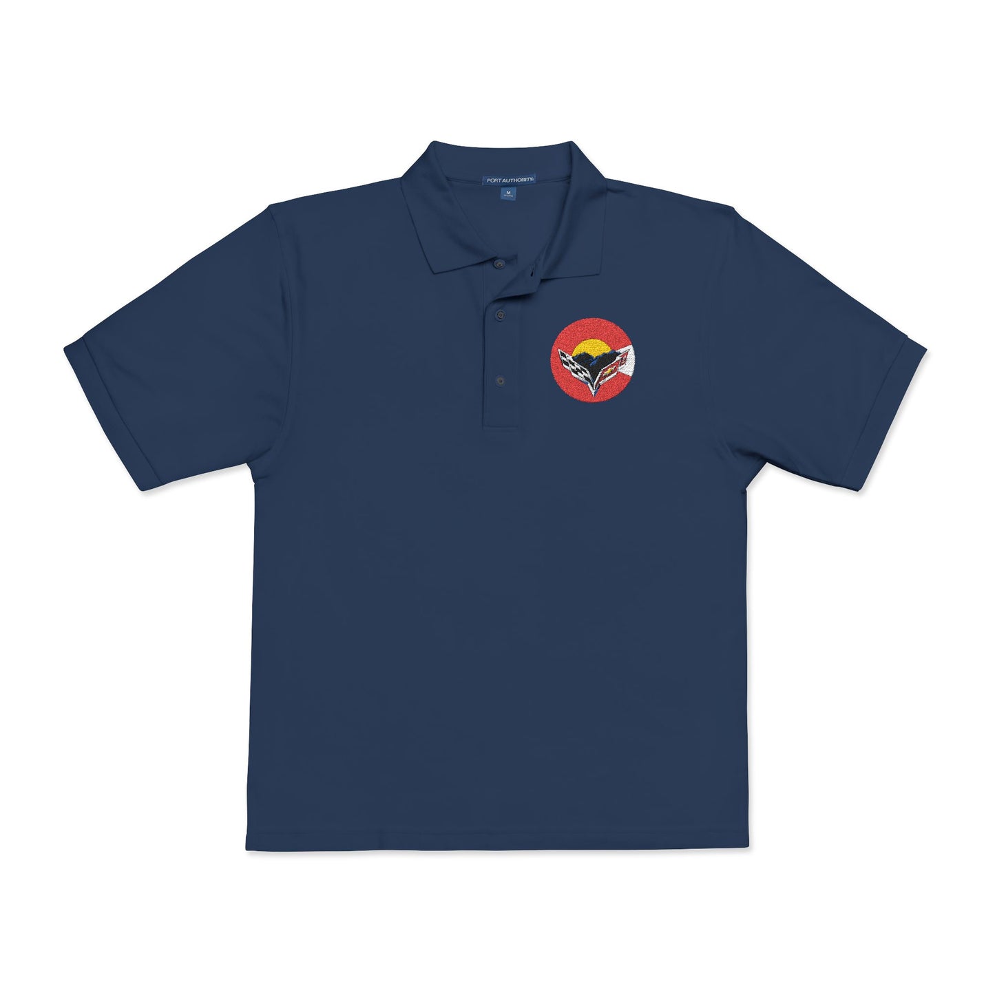 Central Colorado Corvette Club Embroidered Polo Shirt — Classic Golf Polo