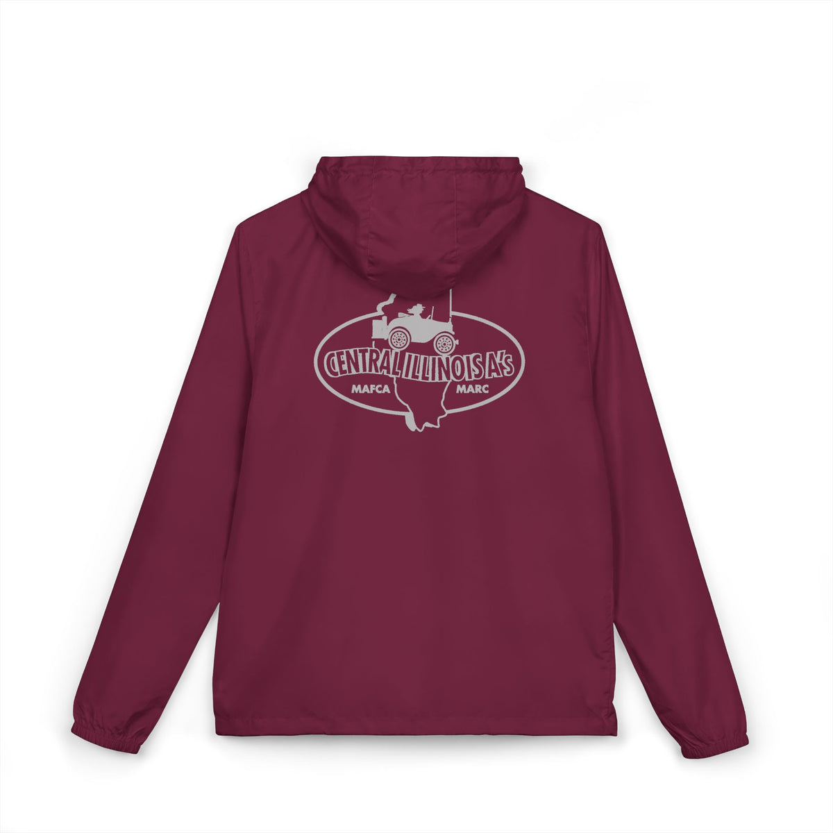 Central Illinois A's Windbreaker Jacket — Front and Back Logos