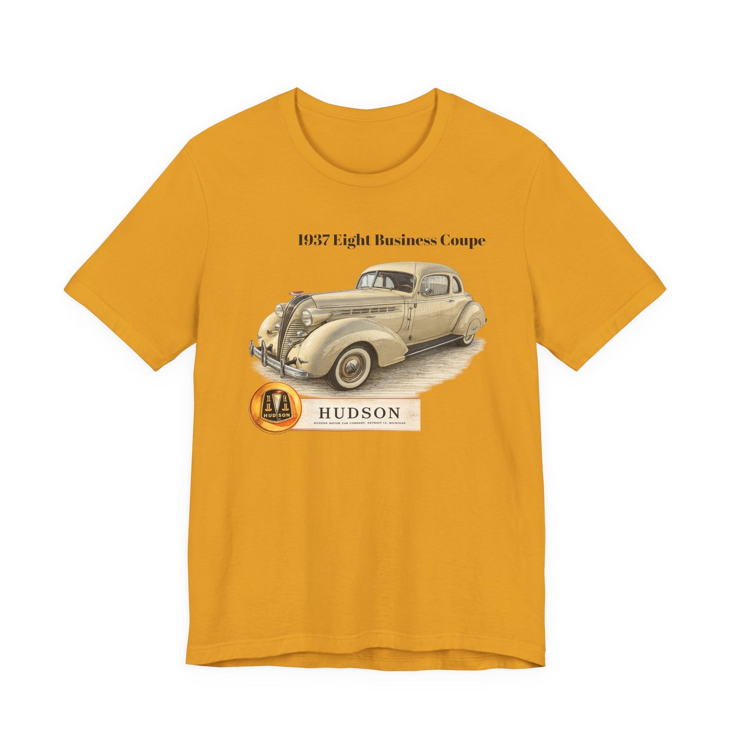 1937 Hudson Eight Business Coupe Vintage Car T-Shirt (JG)