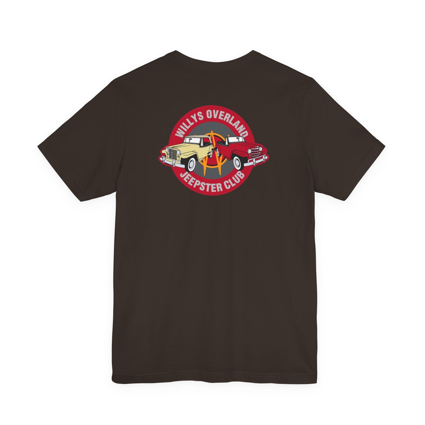 Willys Overland Jeepster Club T‑Shirt — Front and Back Logos