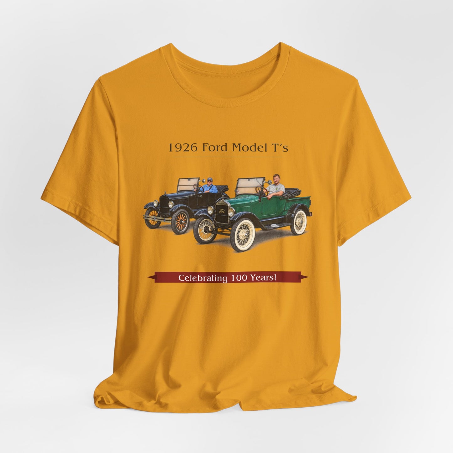 1926 Ford Model T's Tee — Celebrating 100 Years Vintage Car T-Shirt (JoeS)