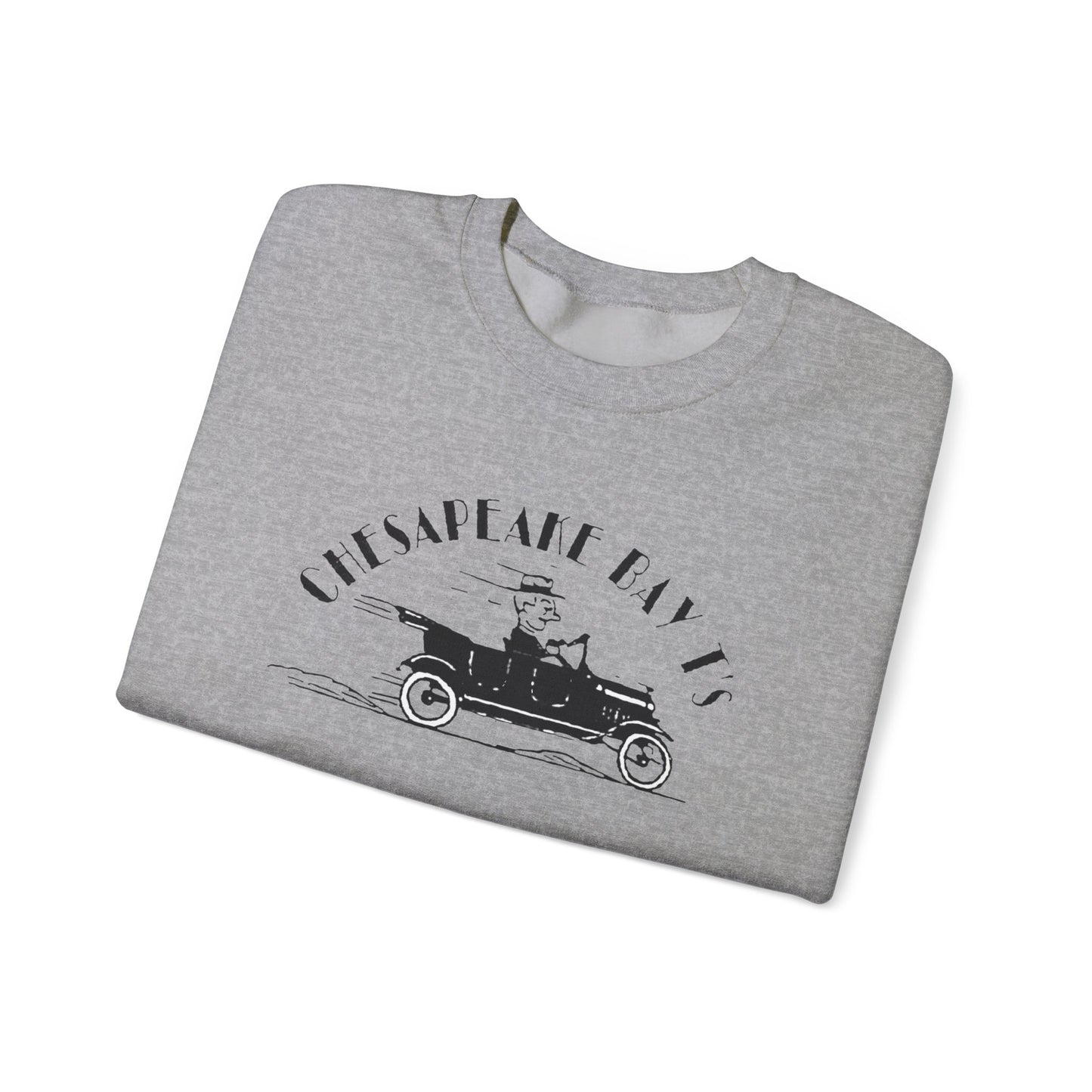 Chesapeake Bay T's Vintage Car Crewneck Sweatshirt