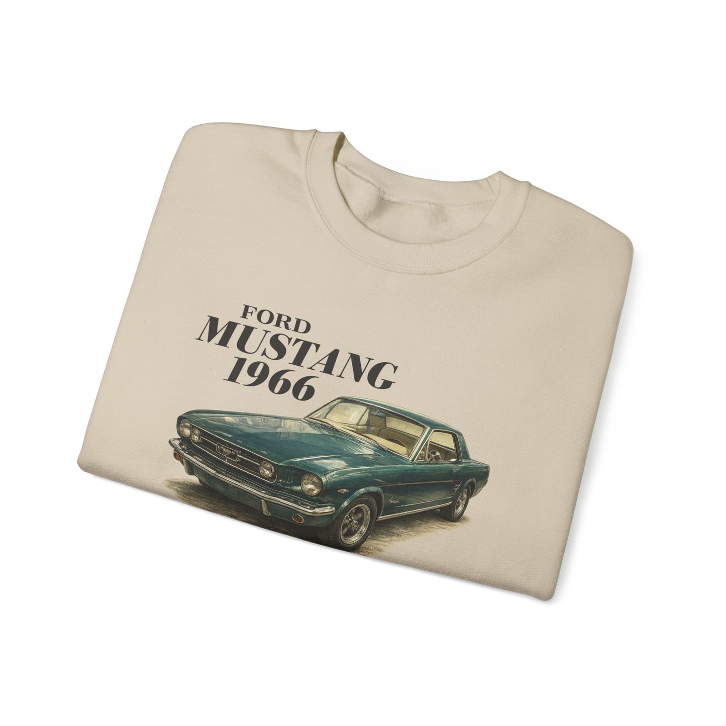 1966 Ford Mustang Sweatshirt — Vintage Classic Car Crewneck (Rick C)