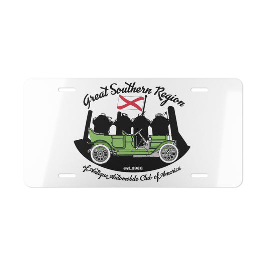Great Southern Region AACA Vanity Plate — Antique Automobile Club Decorative License Plate