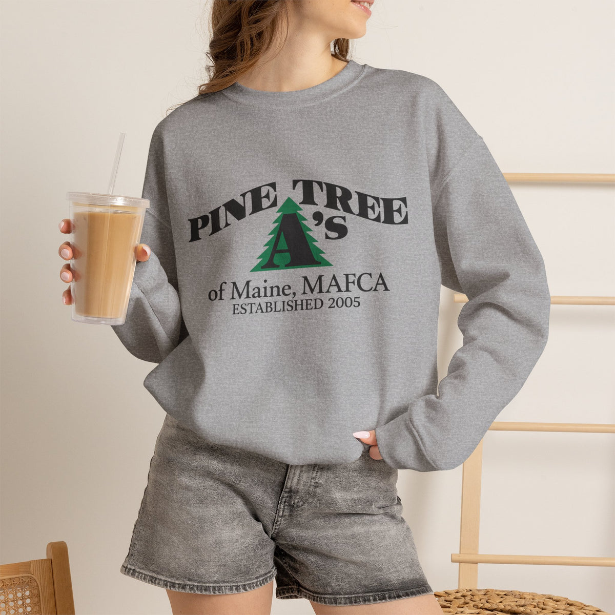Pine Tree A's of Maine, MAFCA — Unisex Heavy Blend™ Crewneck Sweatshirt