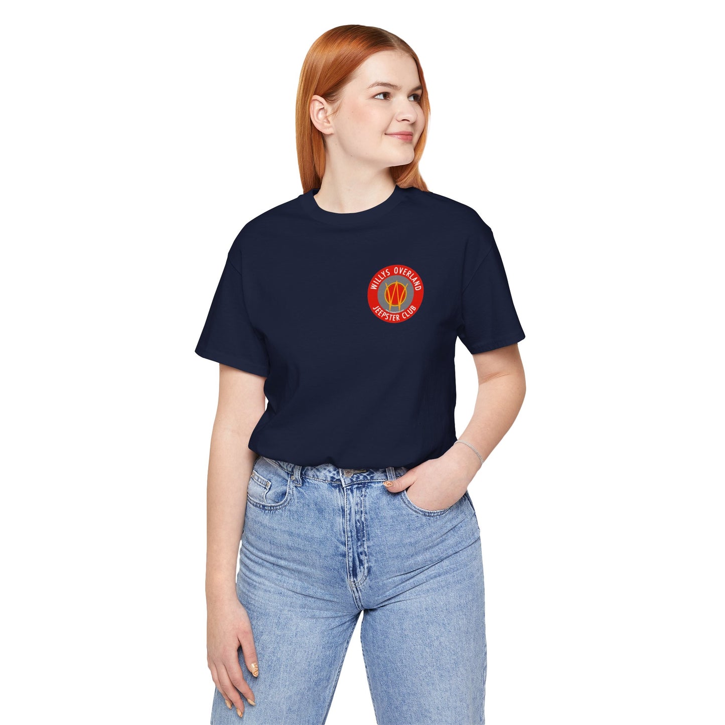 Willys Overland Jeepster Club T‑Shirt — Front and Back Logos