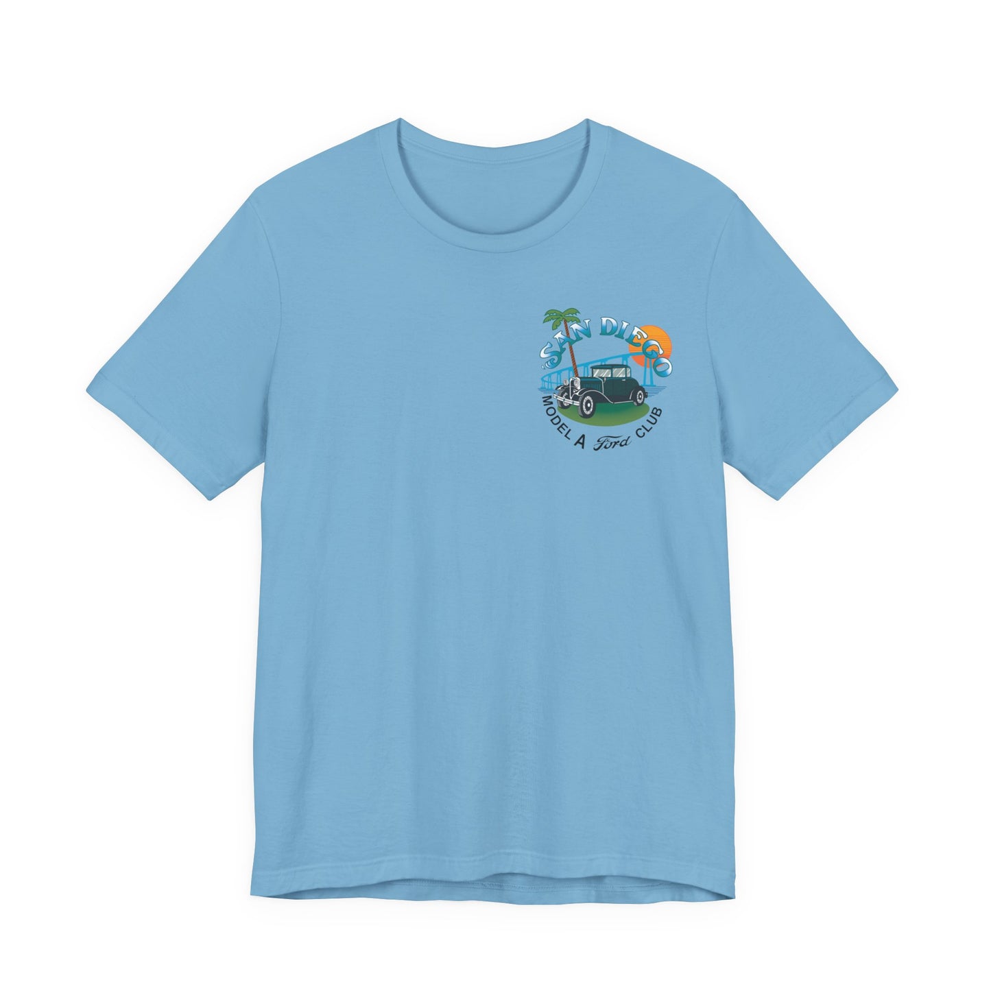 San Diego Model A Ford Club Tee — Vintage Car Sunset Shirt
