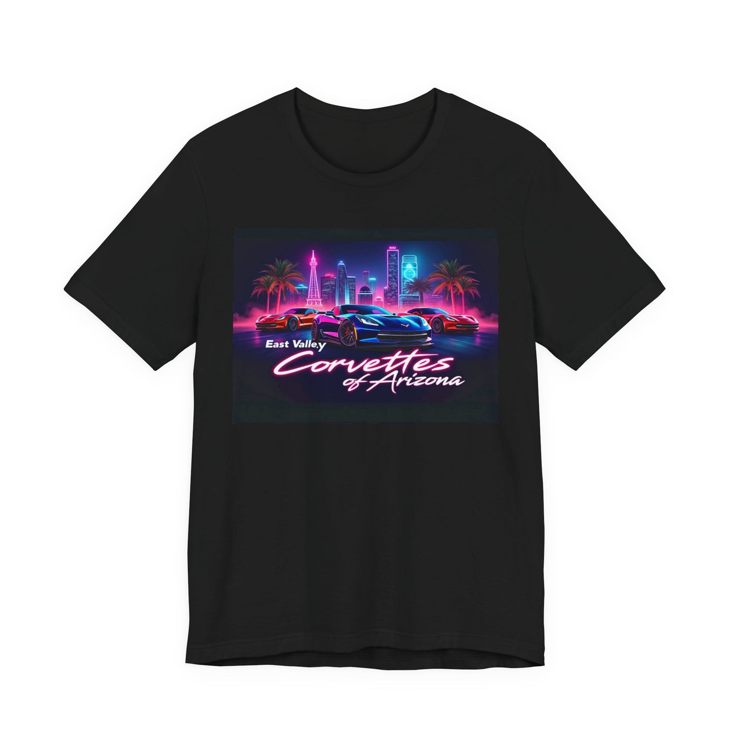 East Valley Corvettes of Arizona Retro Neon Tee