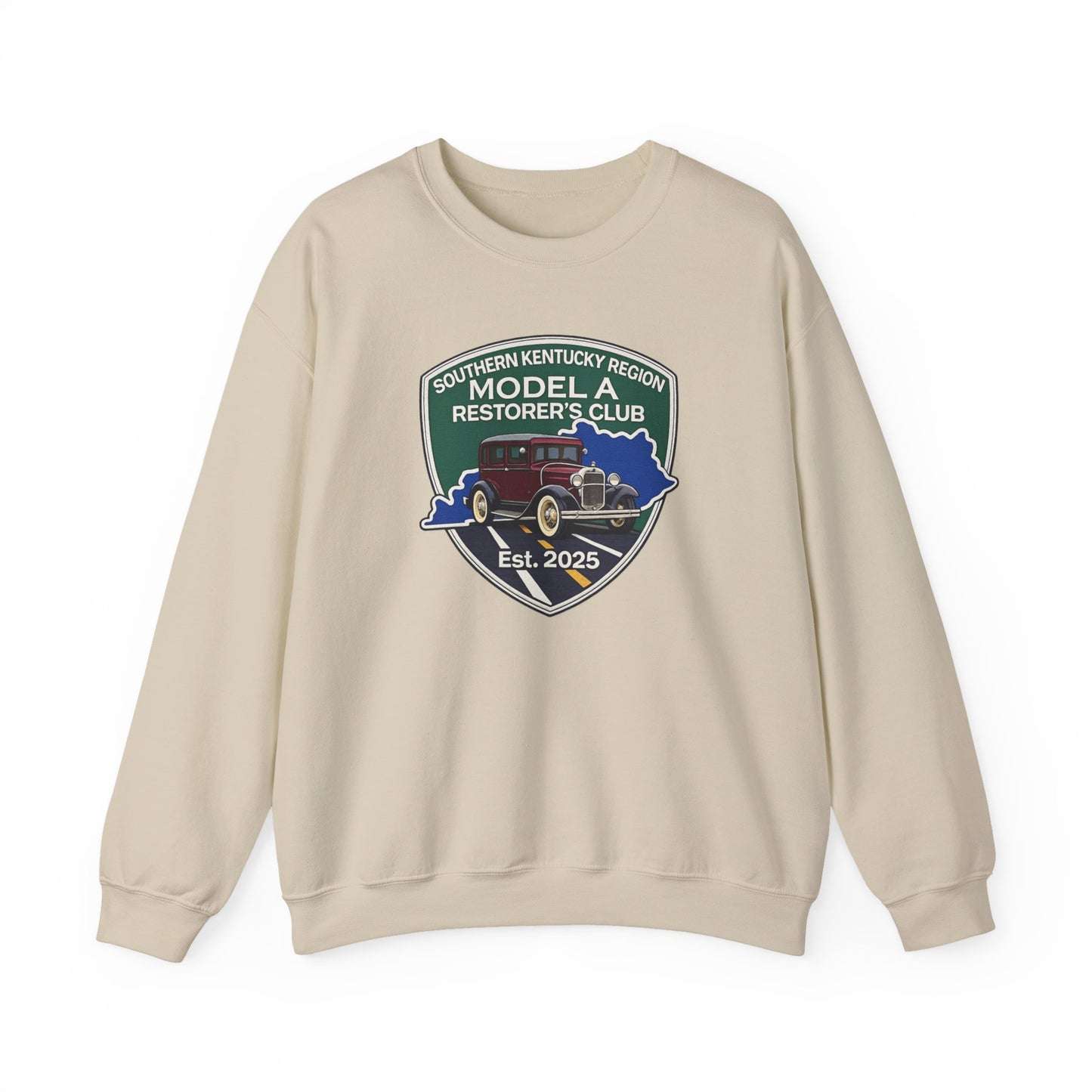 Southern Kentucky Region Model A Restorer's Club Crewneck Sweatshirt — Unisex Heavy Blend™ Gildan Crewneck Sweatshirt