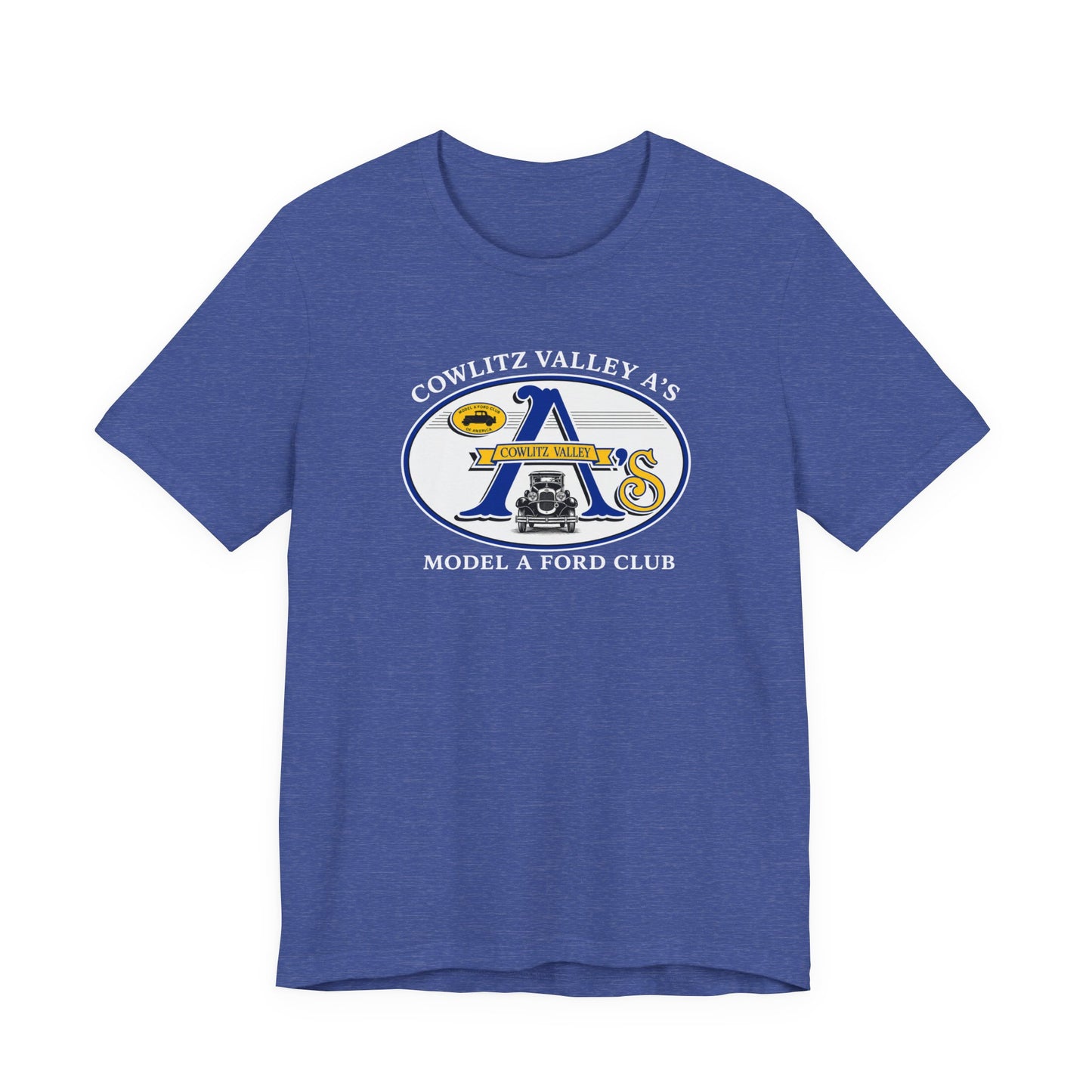Cowlitz Valley A's Model A Ford Club Tee — Unisex Jersey Short Sleeve Tee