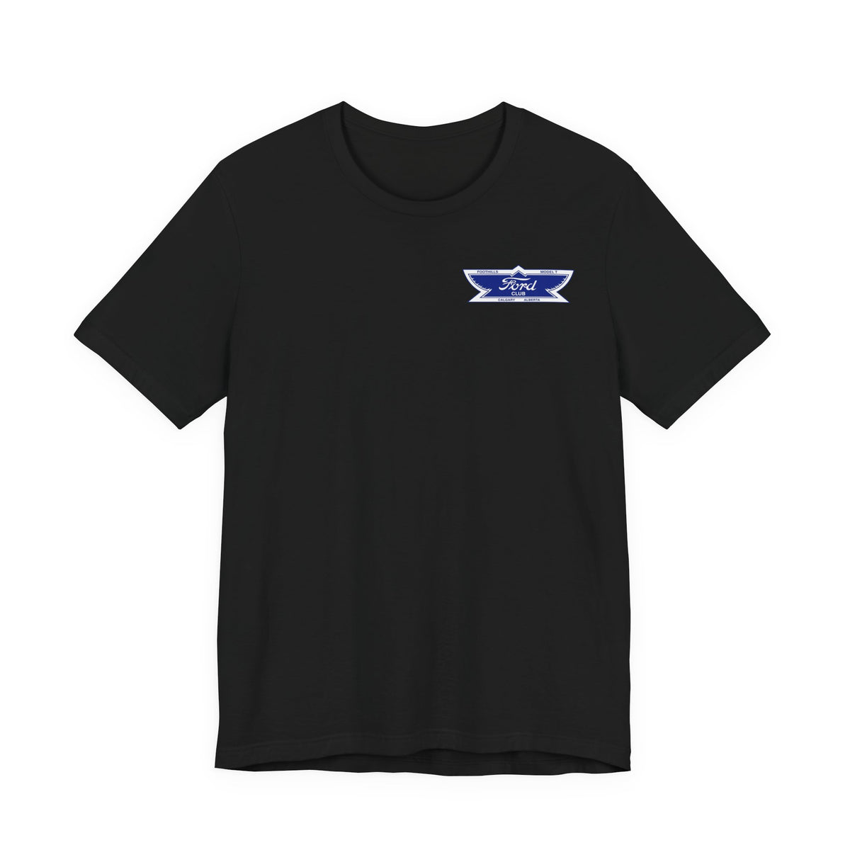 Foothills Model T Club Unisex Soft Tee — Small Front Logo
