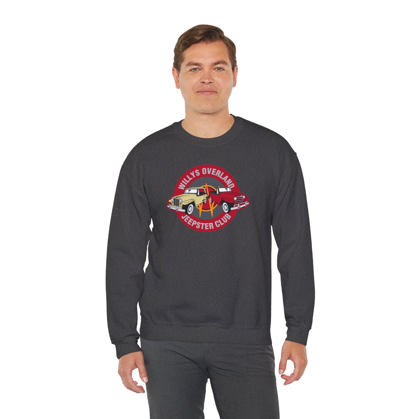 Willys Overland Jeepster Club Sweatshirt - Unisex Heavy Blend™ Crewneck Sweatshirt