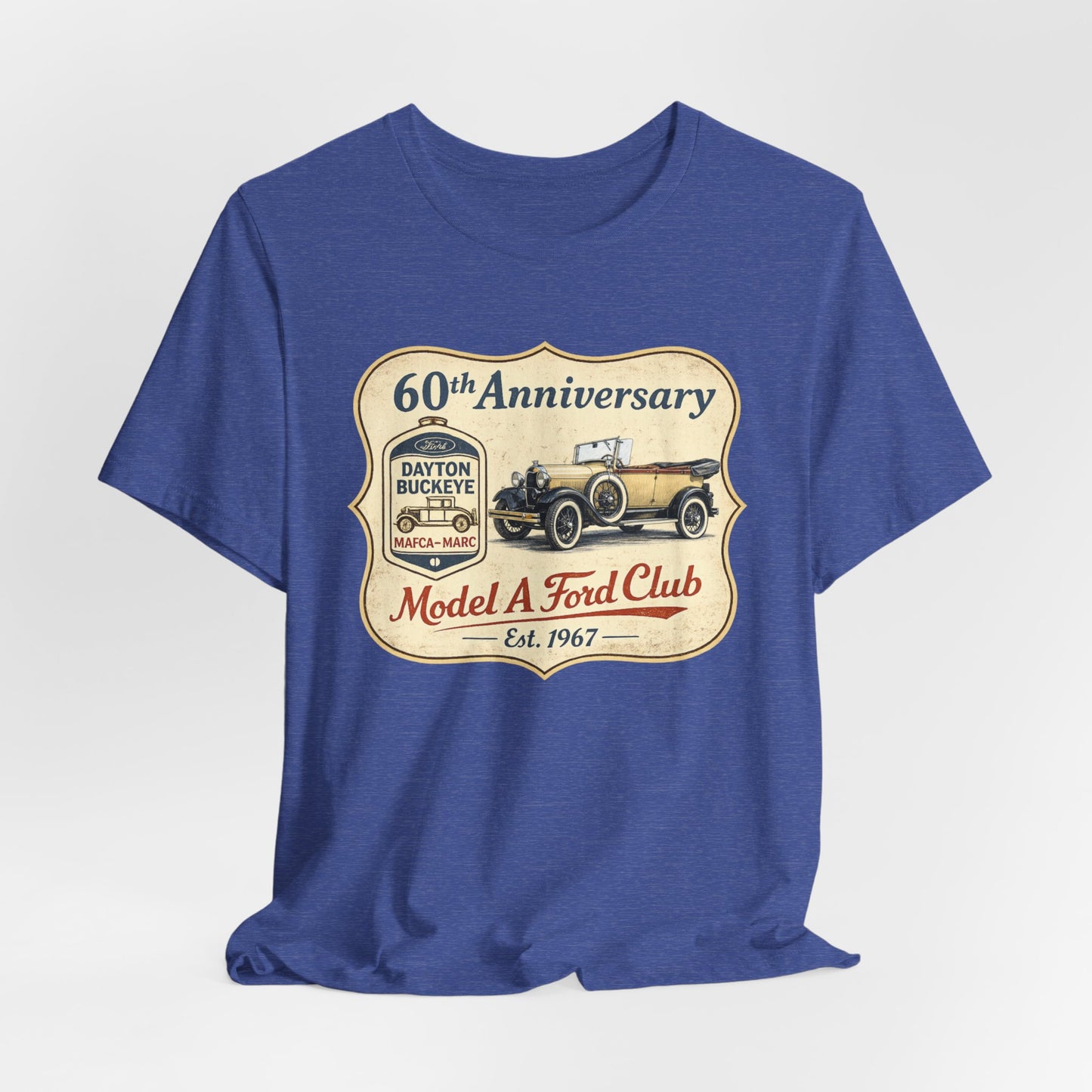 Dayton Buckeye Model A Ford Club 60th Anniversary T-Shirt (KS) - Vintage Car Tee