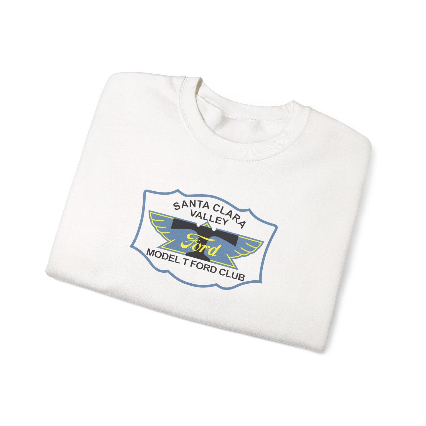 Santa Clara Valley Model T Ford Club (front and back print) Unisex Heavy Blend™ Crewneck Sweatshirt