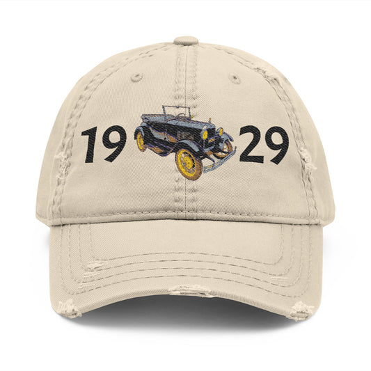 1929 Ford Model A Roadster - Distressed Embroidered Hat
