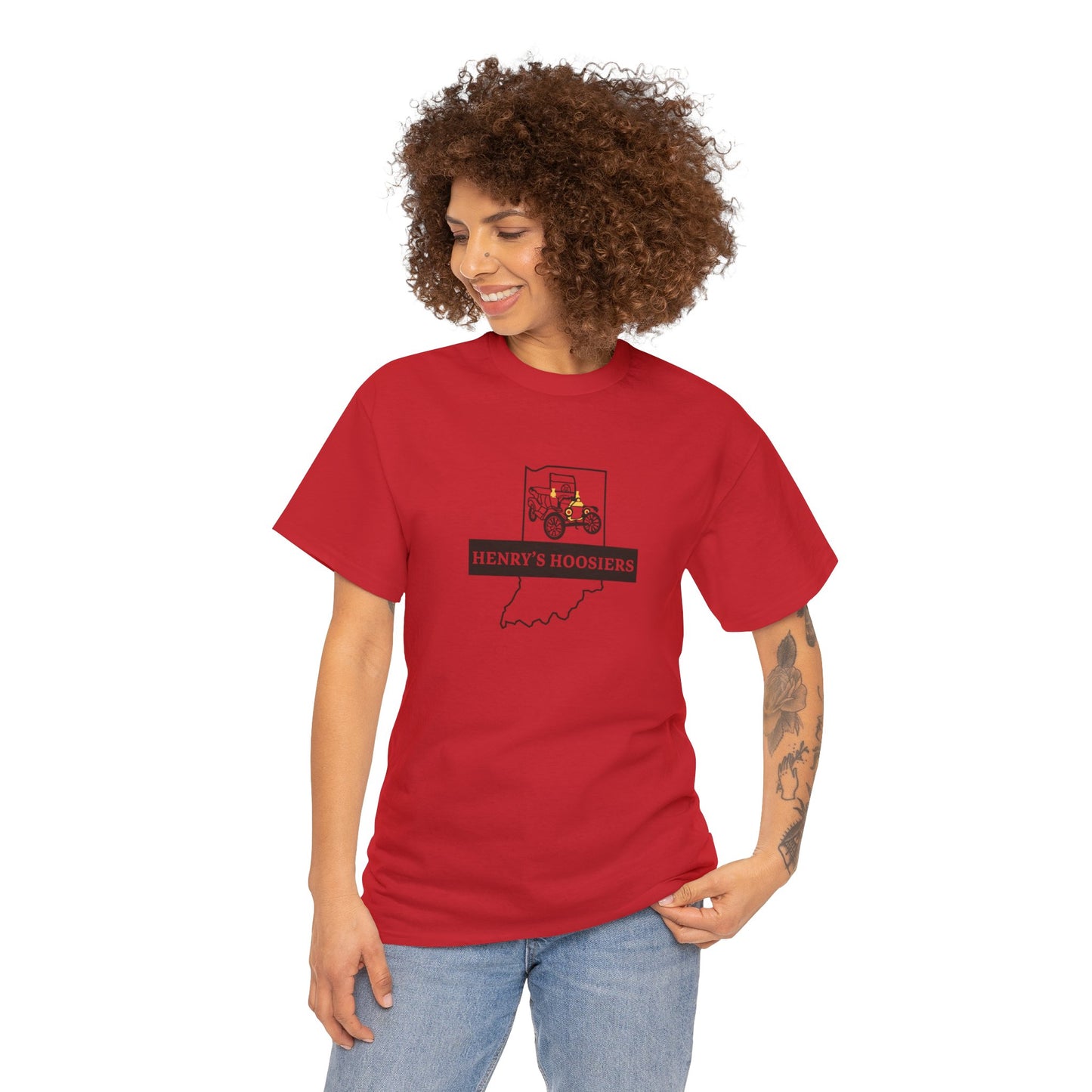 Henry's Hoosiers Model T Club Unisex Heavy Cotton Tee