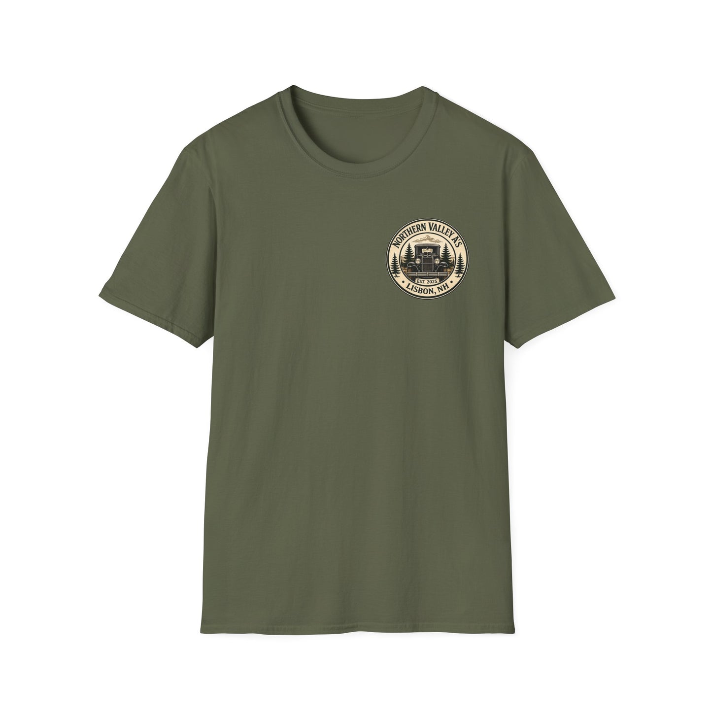 Northern Valley A's Lisbon, NH Vintage Patch T‑Shirt — Front and Back Logo Tee