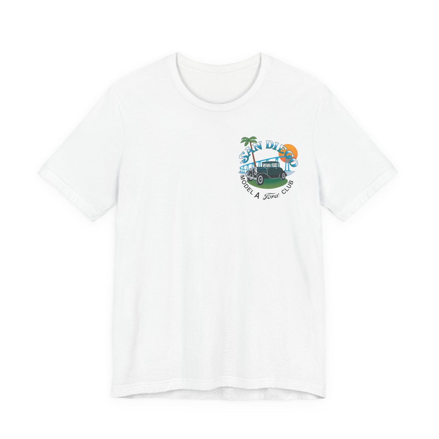 San Diego Model A Ford Club Tee — Vintage Car Sunset Shirt