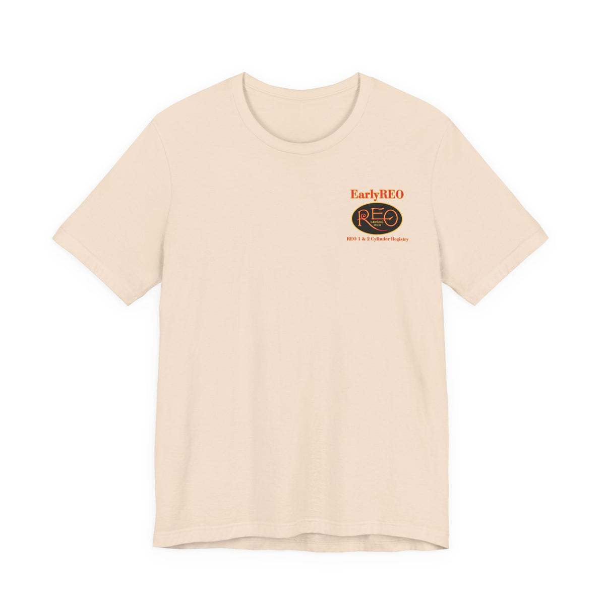 REO Lansing Michigan Mountain Climbers Tee — Unisex Soft Short Sleeve Tee