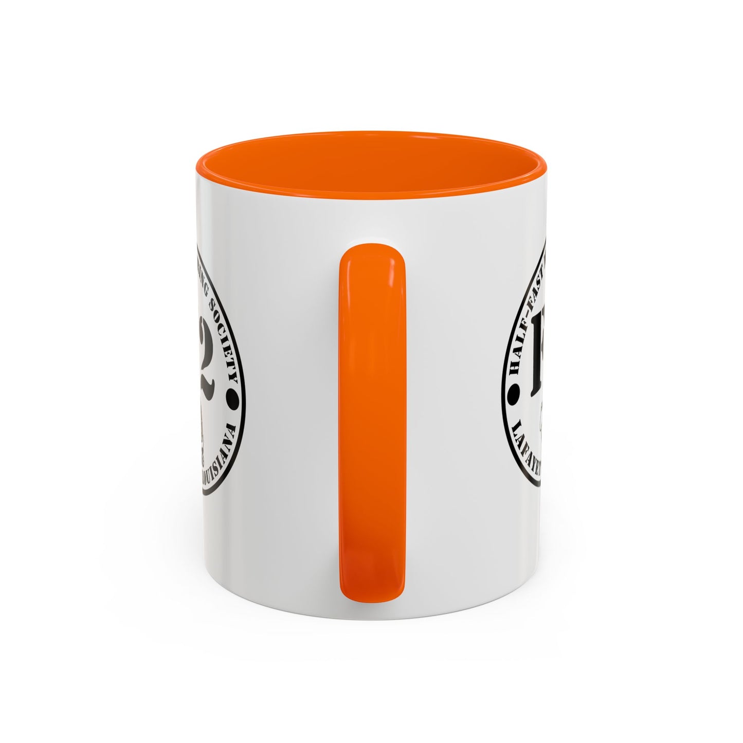 F/2 Half-Fast Motoring Society Accent Coffee Mug — Lafayette, Louisiana Emblem (11/15oz)