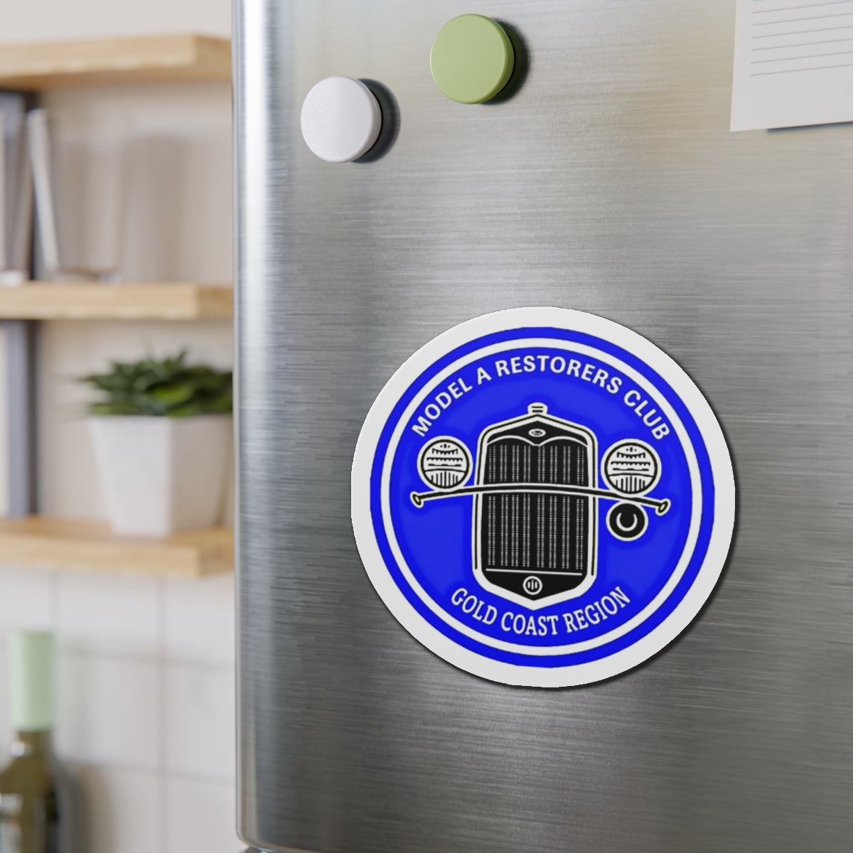 Gold Coast Region Model A Restorers Club Round Die-Cut Magnet