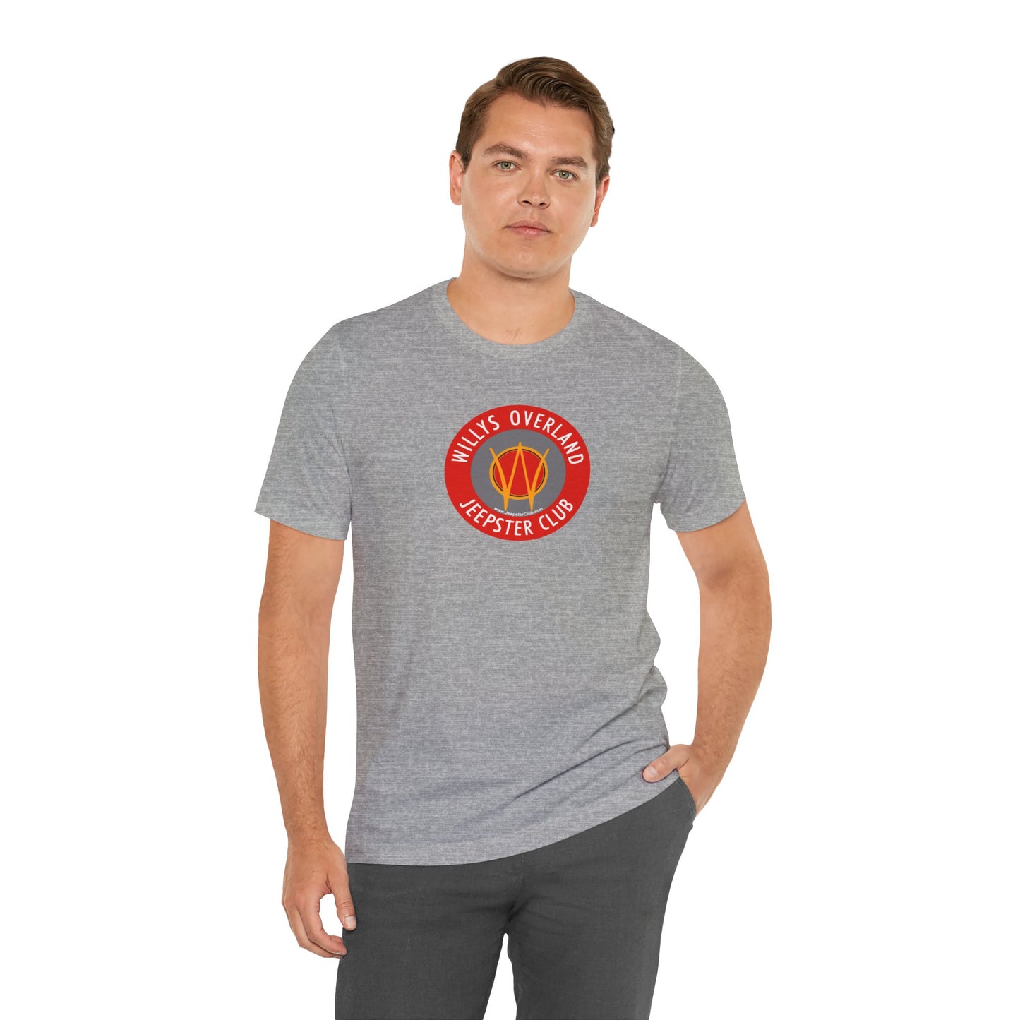 Willys Overland Jeepster Club Graphic Tee - Unisex Jersey Short Sleeve Tee