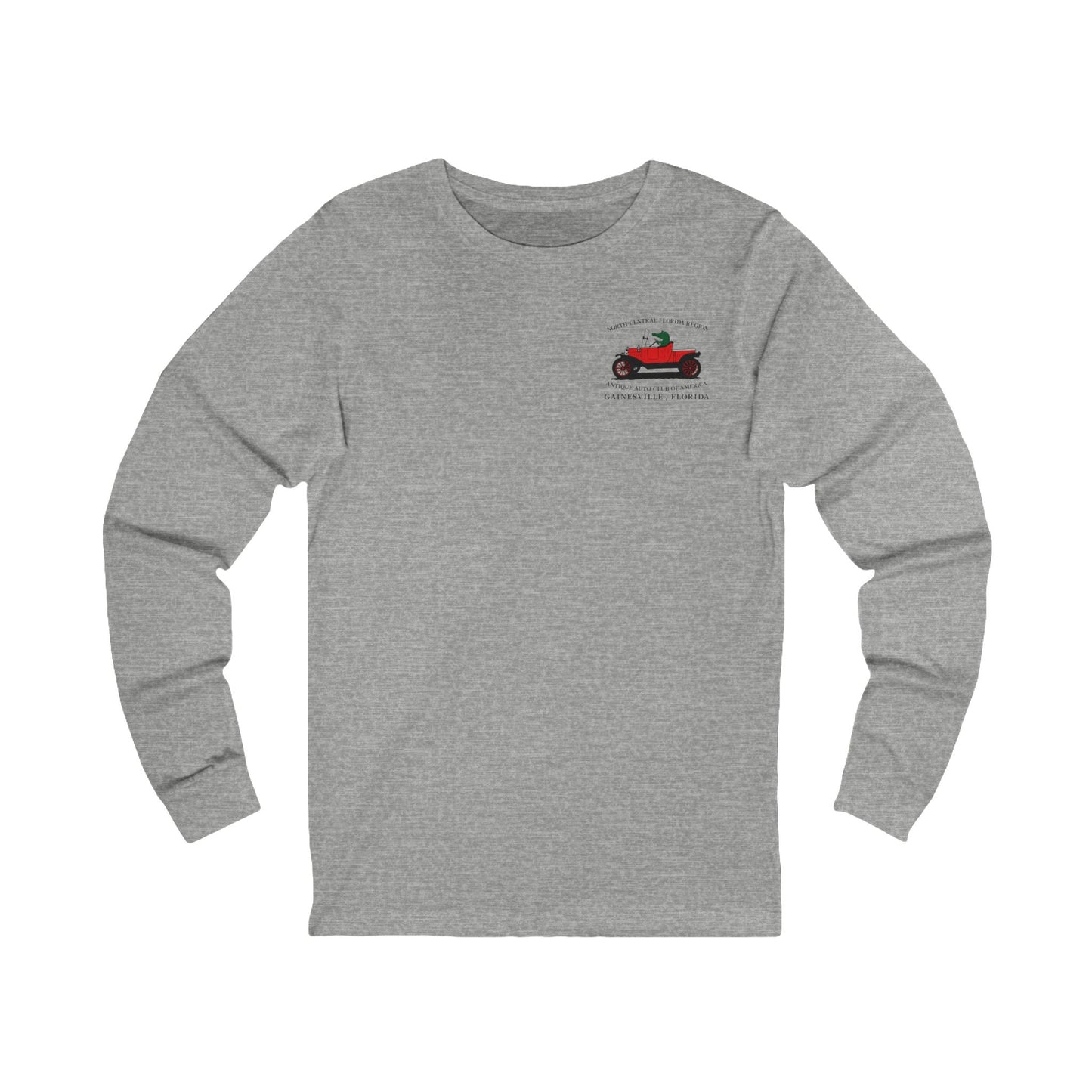 North Central Florida Region AACA Long Sleeve Tee — Small Front Logo with Large Back Logo
