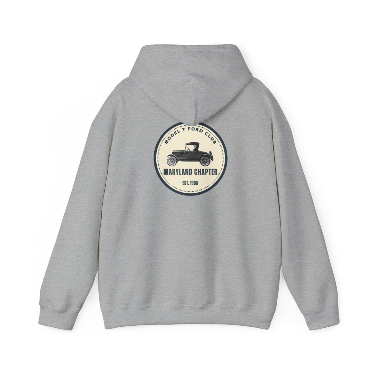Maryland Chapter Model T Ford Club (back logo only) Unisex Heavy Blend™ Hooded Sweatshirt