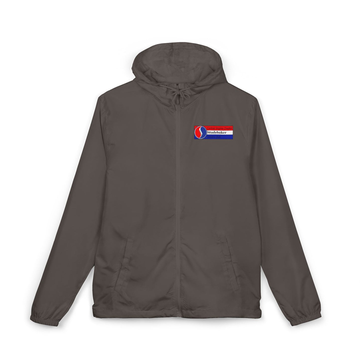 Central Virginia Chapter Studebaker Drivers Club Windbreaker Jacket — Full-Zip Hooded Windbreaker