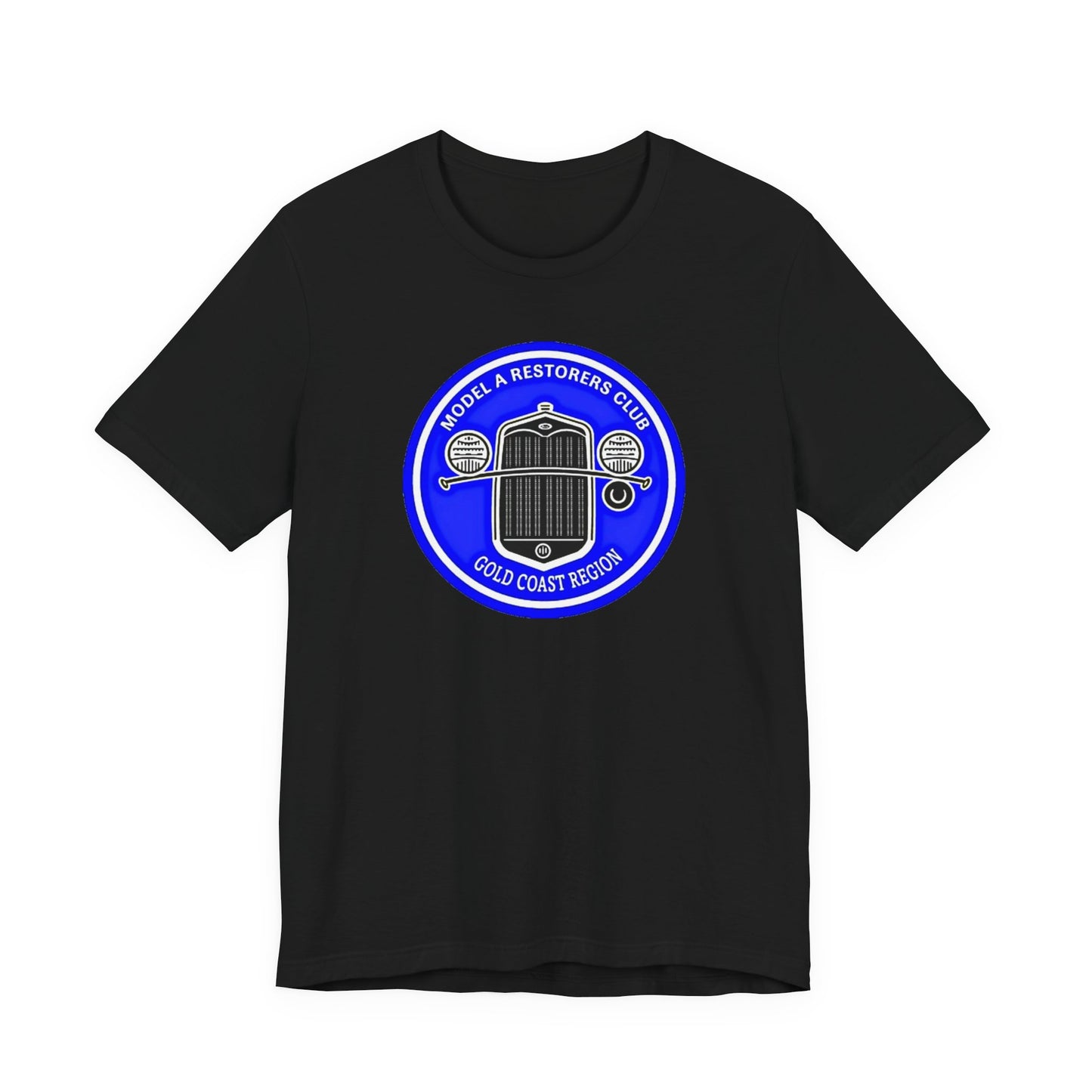 Model A Restorers Club Gold Coast Region T‑Shirt (large logo)